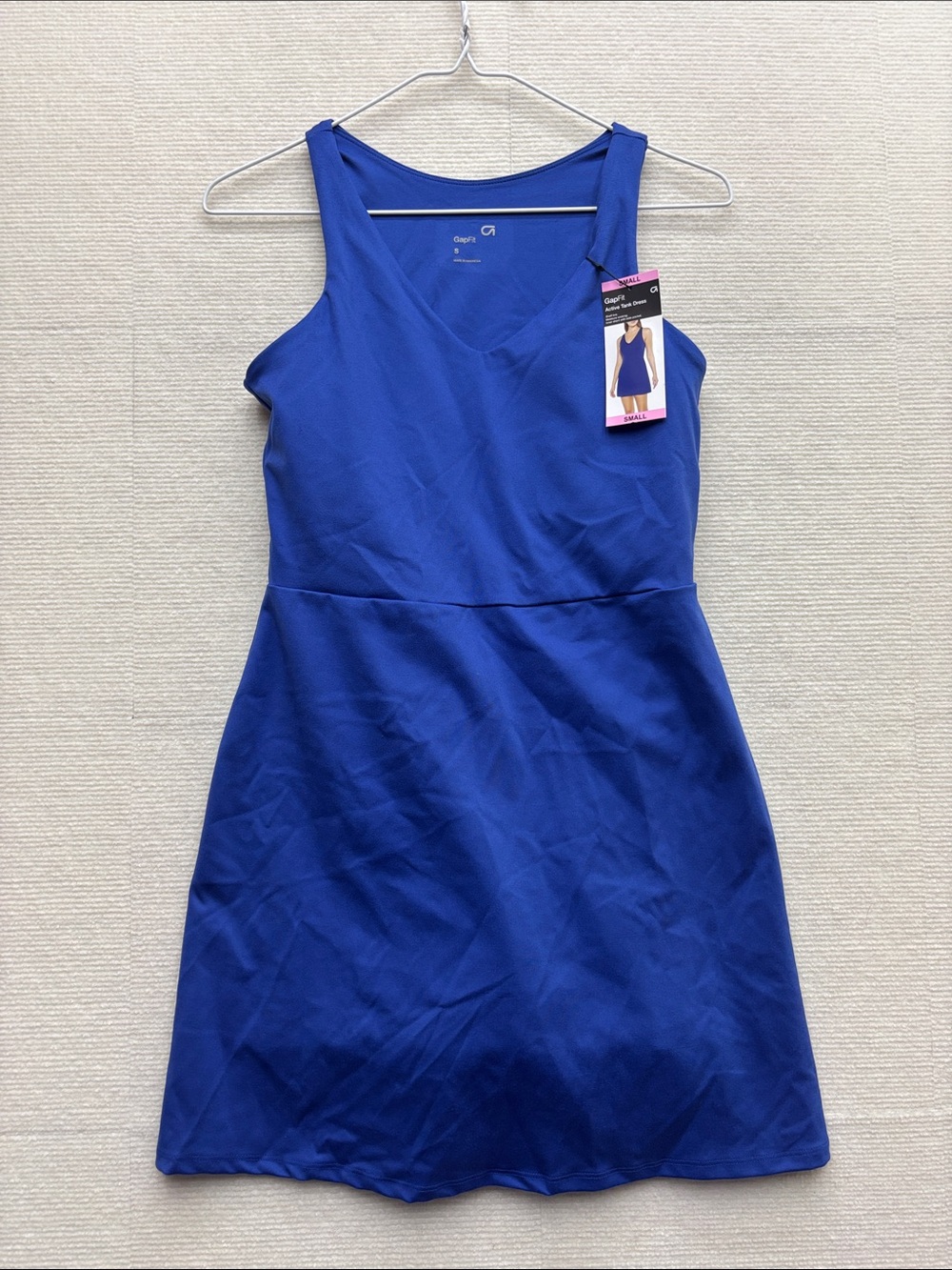 New GAP | fit Royal Blue V-Neck Mini Dress small skort